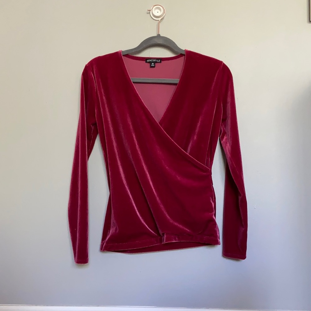 J. crew velvet top